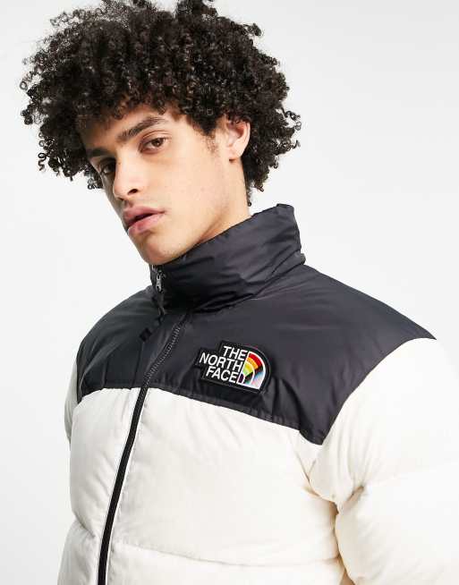 The North Face 1996 Retro Nuptse Pride jacket in white