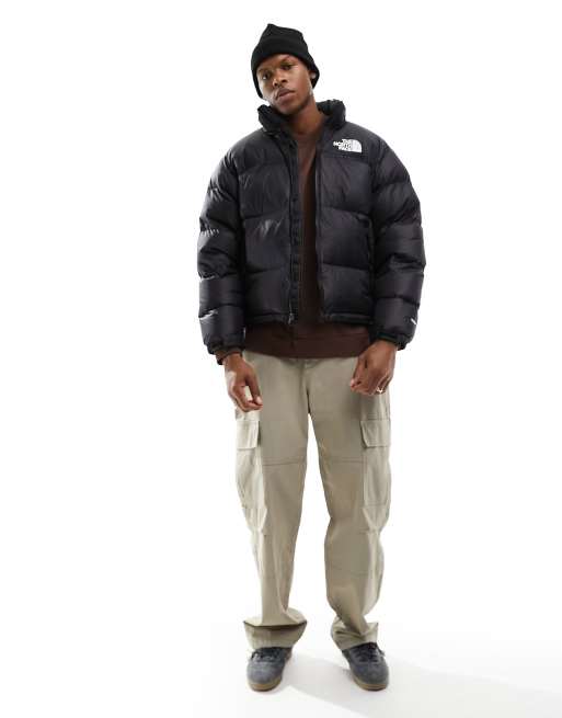 The North Face – 1996 – Retro Nuptse – Svart pufferjacka med dun