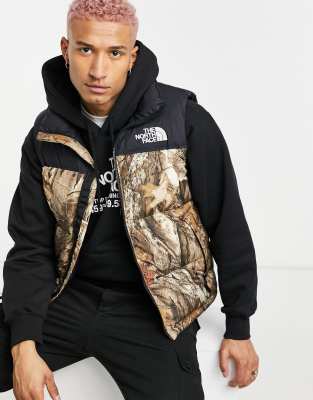 The north face camo gilet new arrivals