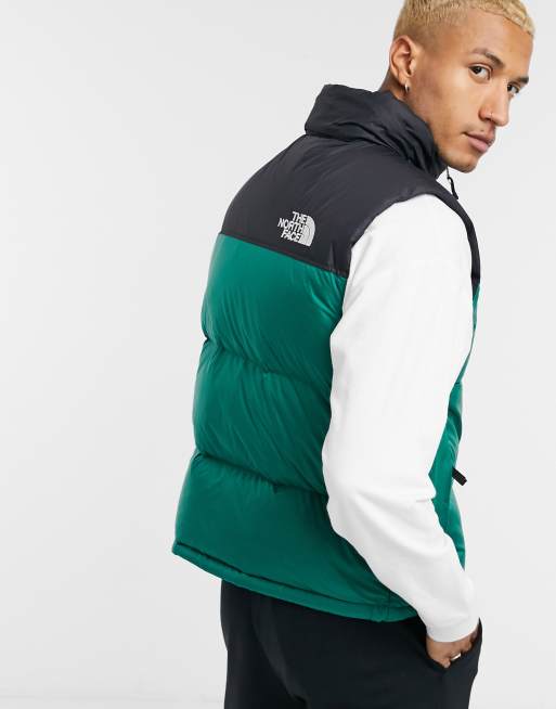 North face deals vest green