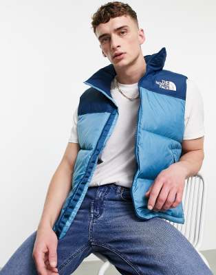 THE NORTH FACE 1996 RETRO NUTPSE HOODED VEST IN BLUE-BLUES,NF0A3JQQ9NQ