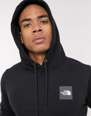 north face black and grey hoodie