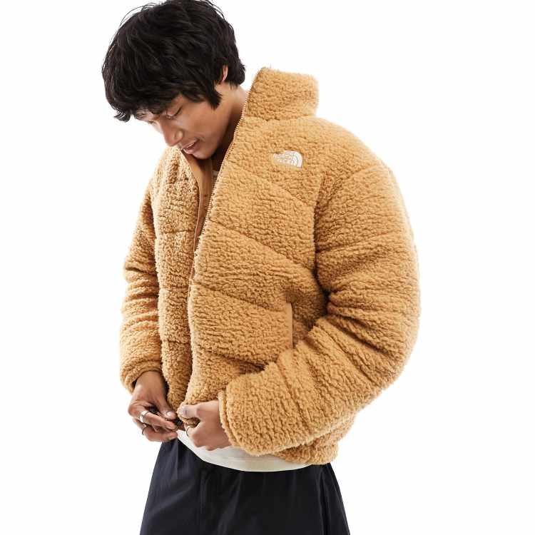 The North Face 2000 borg puffer jacket in beige Exclusive at ASOS