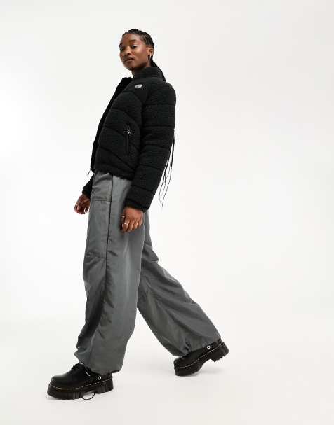The North Face 2000 borg puffer jacket in black - view 1