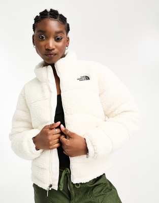 The north face puffer cheap jacket white