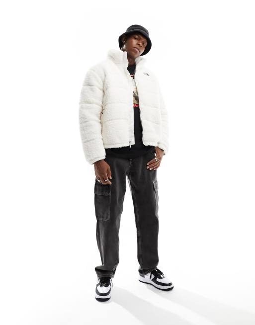 White puffer north clearance face jacket