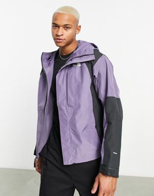 The North Face 2000 Mountain DryVent waterproof shell jacket in purple and  grey ASOS