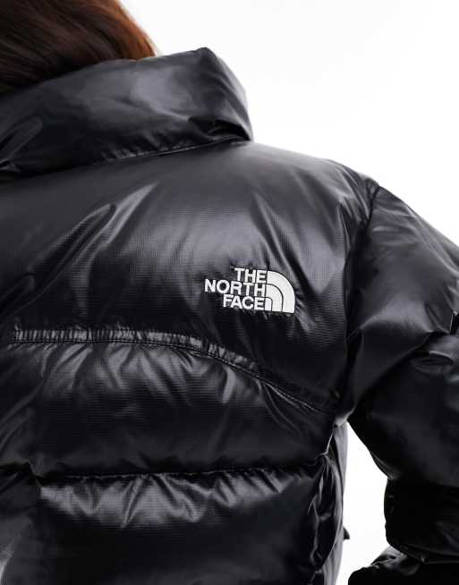 Shiny black north face jacket online