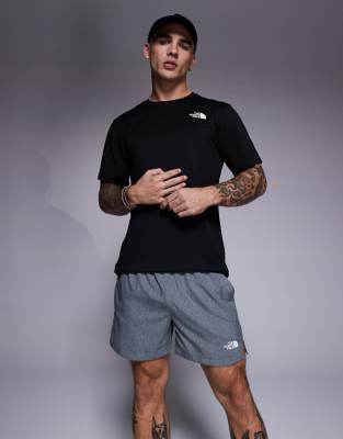 The North Face The North Face 24/7 5"" logo shorts in grey