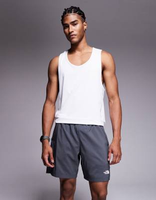 The North Face The North Face 24/7 7"" logo shorts in dark grey