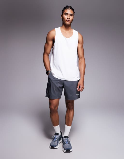 The North Face 24/7 7"" logo shorts in dark grey, 2 of 5