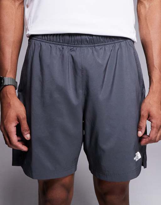 The North Face 24/7 7"" logo shorts in dark grey, 4 of 5