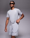 [The North Face] The North Face 24/7 7" logo shorts in grey M Grey