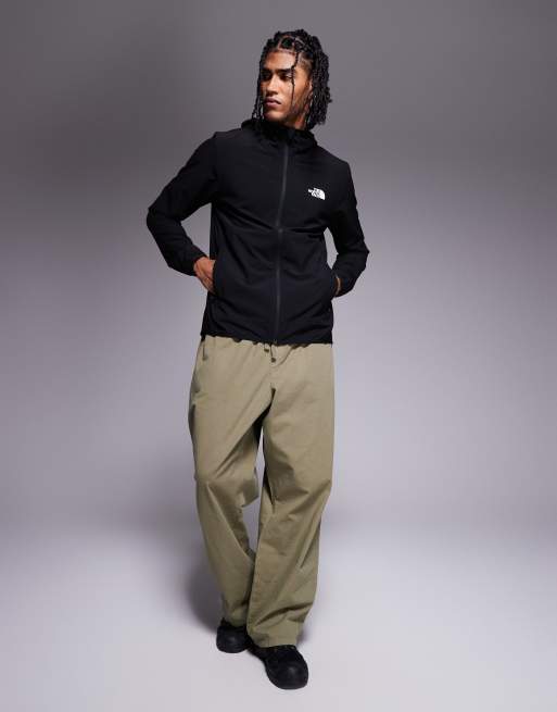 The North Face 24/7 full zip logo hoodie in black, 3 of 4