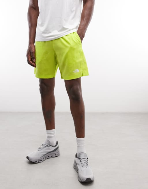 The North Face 24/7 logo 7" shorts in green, 2 of 5