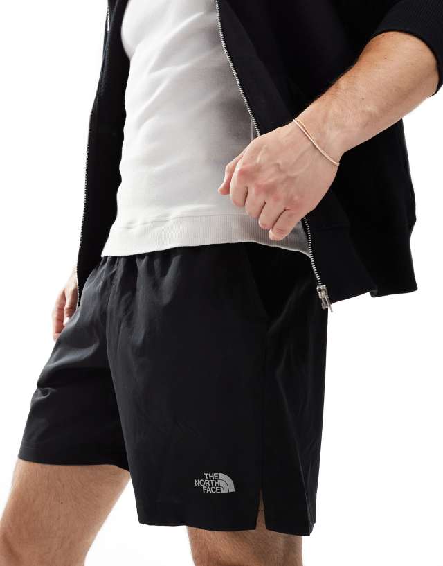 The North Face - 24/7 logo shorts in black