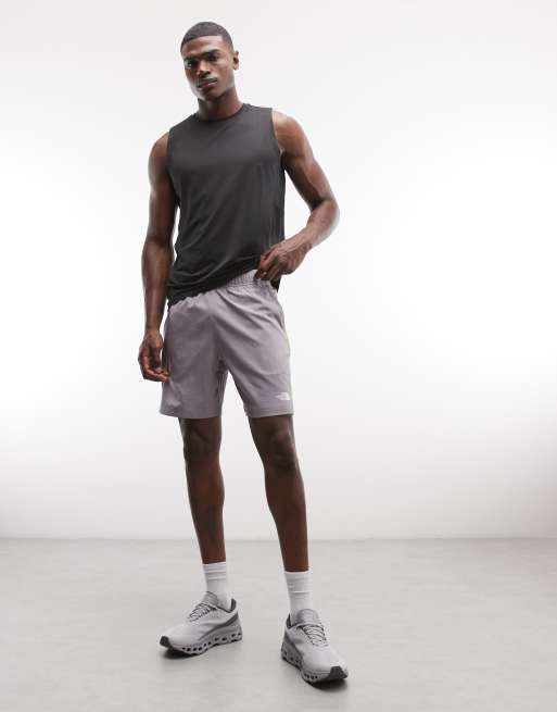 The North Face - 24/7 - Pantaloncini colorblock grigi con logo