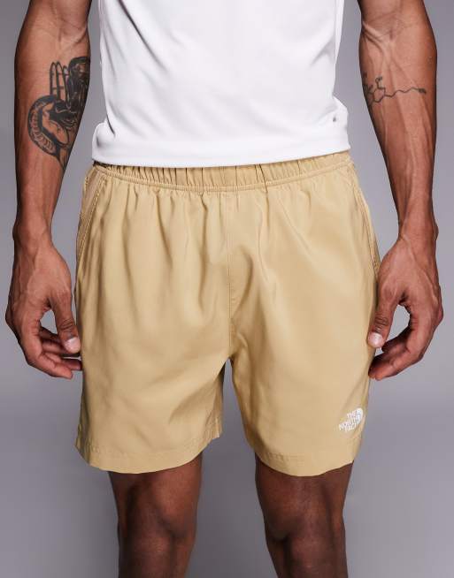 The North Face - 24/7 - Pantaloncini da 5“ beige con logo, 4 di 5