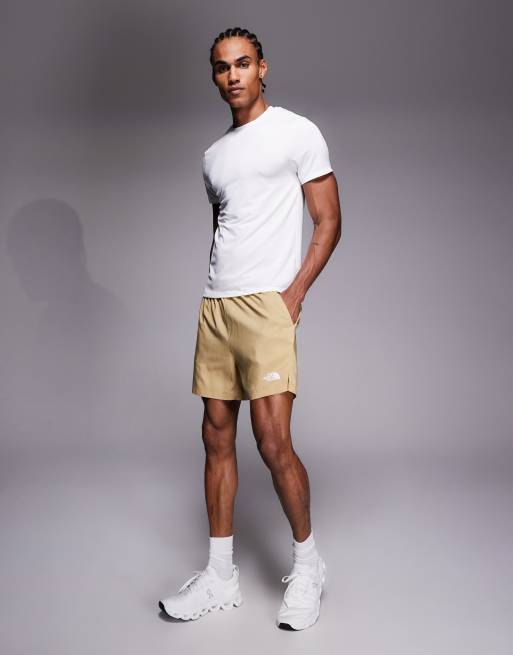 The North Face - 24/7 - Short van 5 inch met logo in beige, 2 van 5