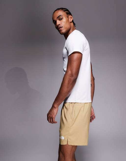 The North Face - 24/7 - Short van 5 inch met logo in beige, 3 van 5