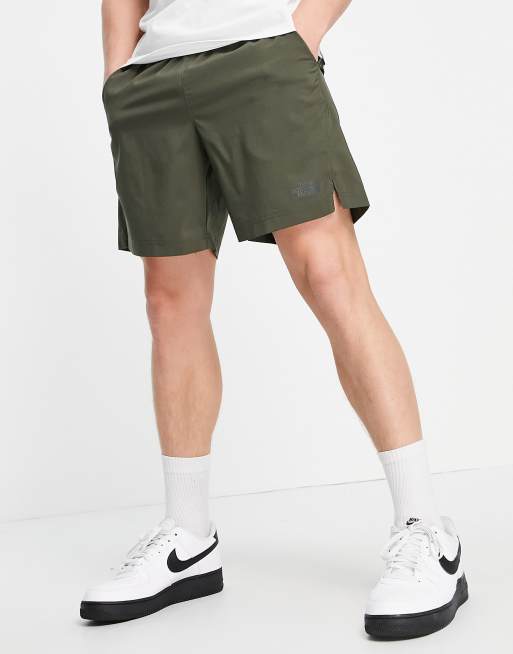 North face store green shorts