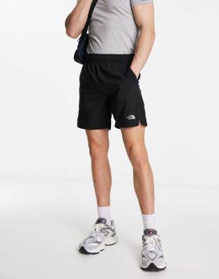 Shorts in Schwarz mit 7 Zoll Schrittlänge Schwarz S