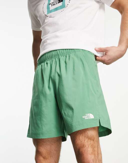 The North Face 24 7 woven shorts in green ASOS