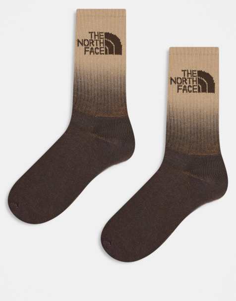 The North Face – 2er-Pack Socken in Grün und Braun mit Ombré-Logo - view 1