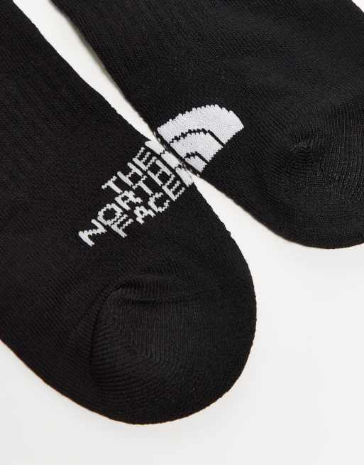 The North Face 3 pack invisble trainers socks in black, 3 of 3