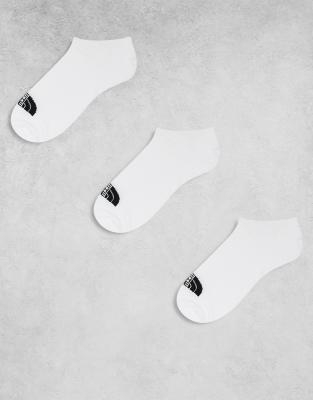 The North Face The North Face 3 pack invisble trainers socks in white