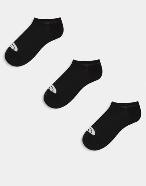 The North Face 3 pack invisible sneaker socks in black - view 1