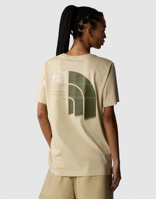 The North Face - 3 - T-shirt met korte mouwen en grafische print in grindkleur