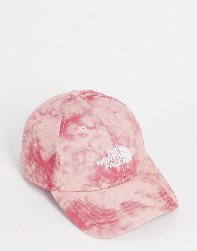 The North Face 66 baseball cap in pink tie dye