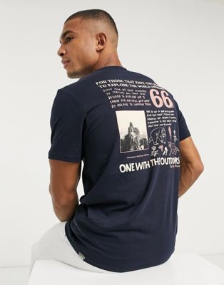 North Face 66 Graphic T-shirt In Blue 