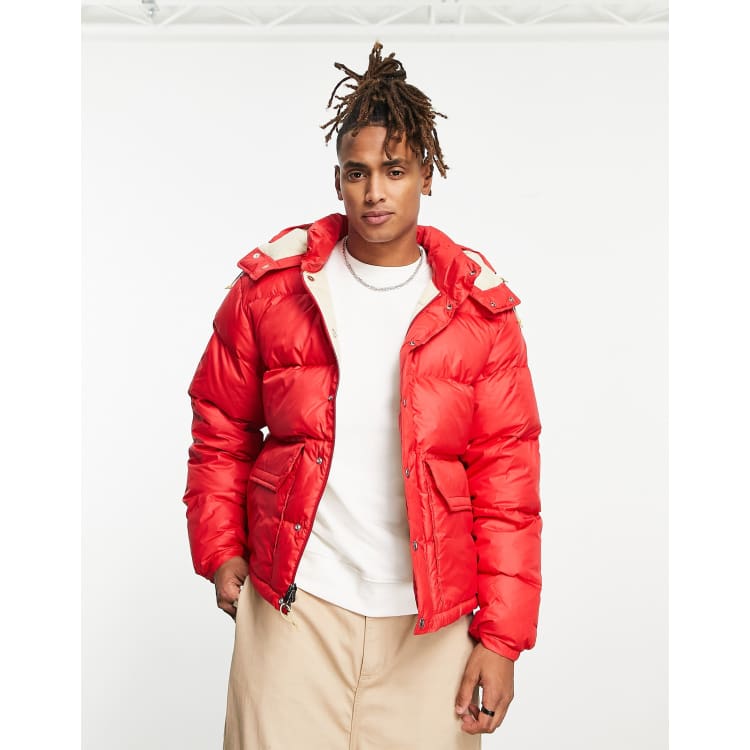 North face hotsell puffer jacket red