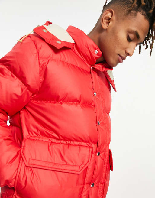 The North Face 71 Sierra short down puffer jacket in red