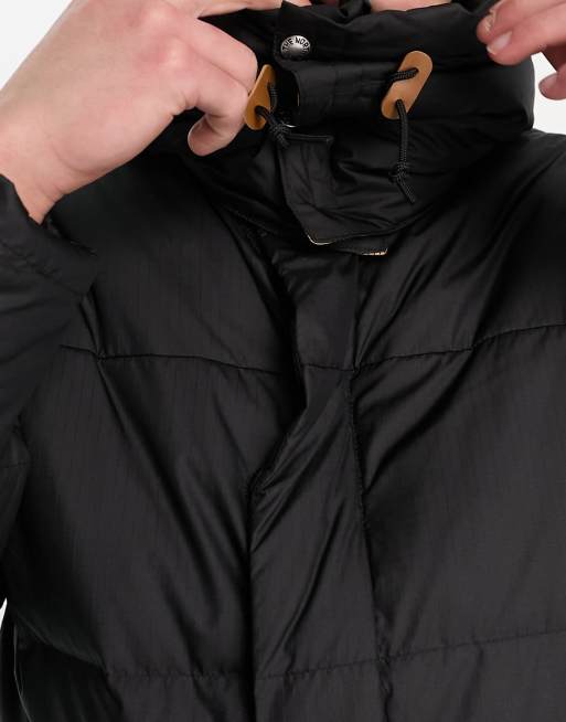 The North Face 77 Brooks Range down hooded parka in black