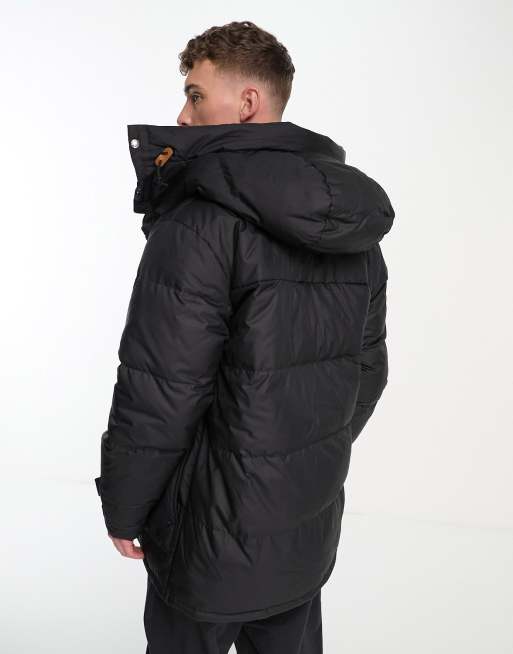 The North Face 77 Brooks Range down hooded parka in black