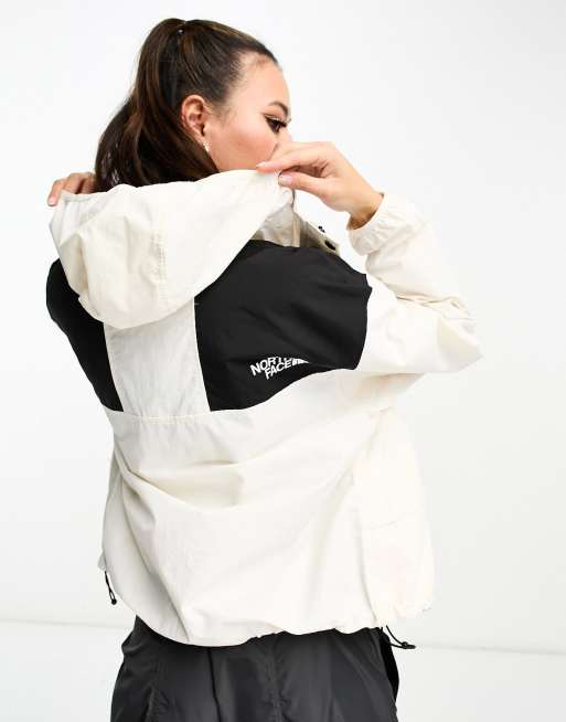 White and black north sales face windbreaker