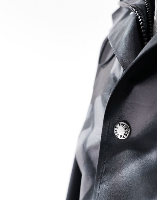 The North Face 86 Retro Mountain jacket in light grey print | ASOS