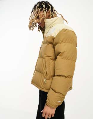 The North Face 92 Low-Fi Hi-Tek Nuptse down puffer jacket in brown | ASOS