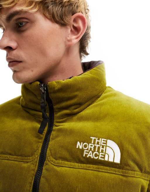 Piumino double face con cappuccio kaki The North Face