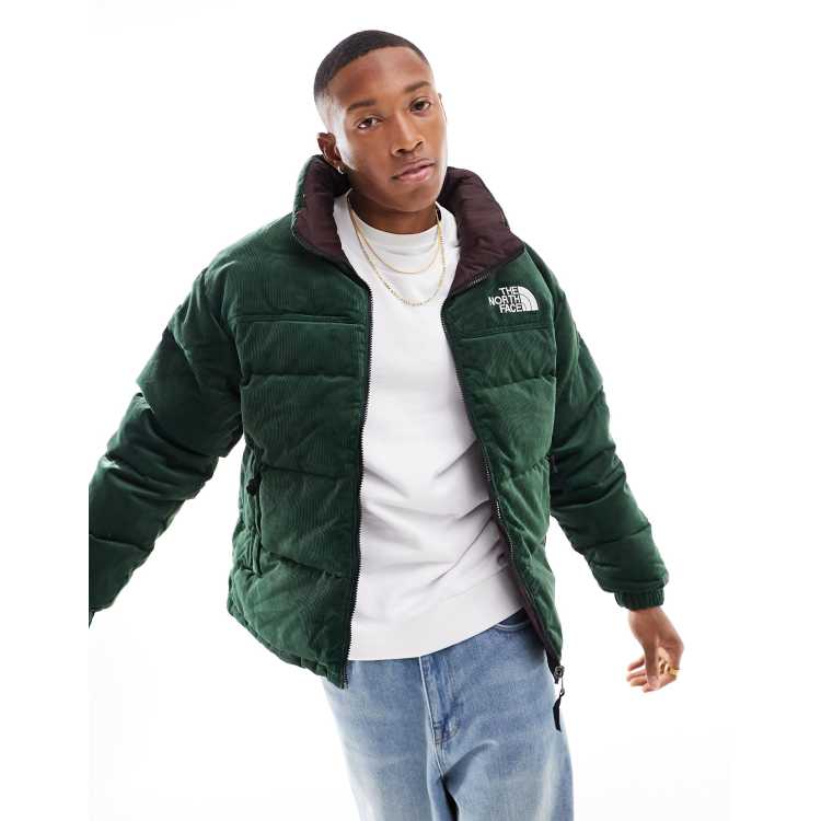 The North Face 92 reversible Nuptse down puffer jacket in green | ASOS