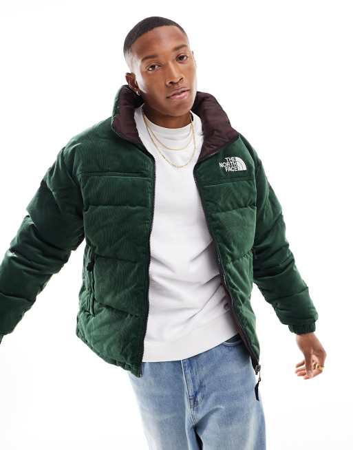 The North Face 92 reversible Nuptse down puffer jacket in green