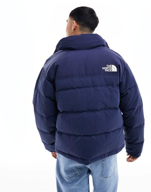 Navy north face store puffer jacket