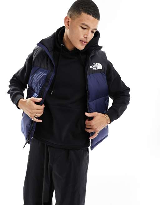 Navy north face on sale gilet