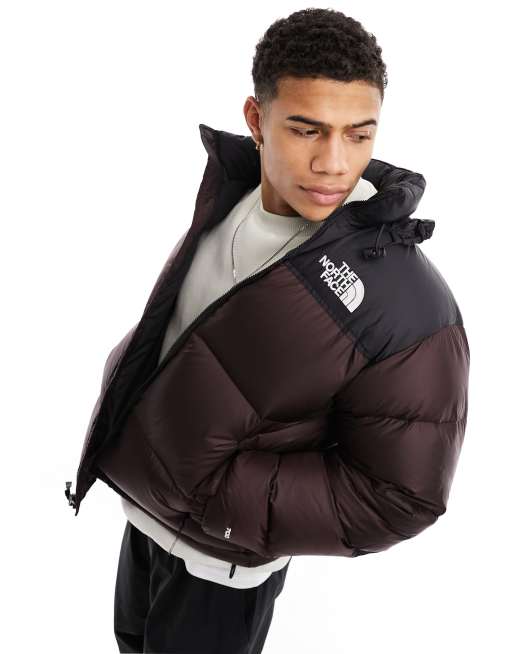 Brown and black on sale north face jacket