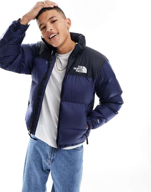 Dark blue best sale north face jacket