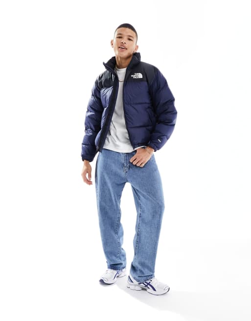 The North Face '96 Retro Nuptse down puffer jacket in navy and black