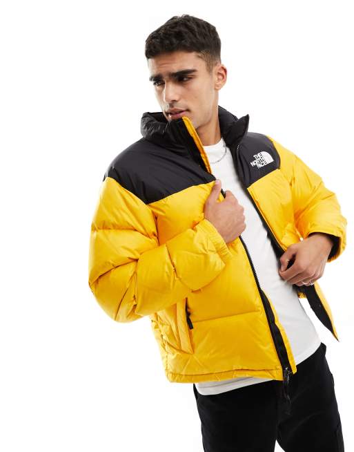 The north face hot sale jacket yellow black